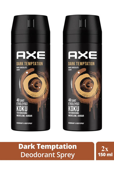Mbb E-Ticaret 2 Adet Axe Dark Temptatıon Bay Parfüm Kofre 150 ml