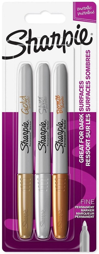 Supertrend Metallic Permanent Marker Kalem Seti Fine Uç 3 Renk METALİK RENKLER