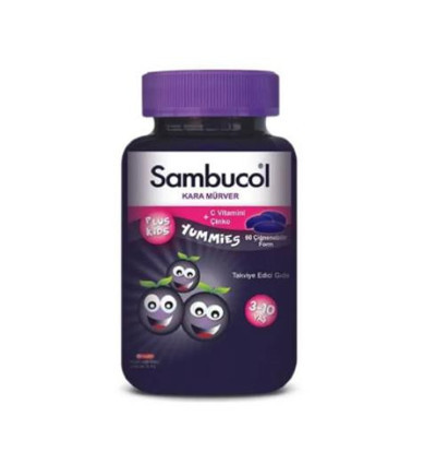 Sambucol Plus Kids Yummies Çocuklar İçin Takviye Edici Gıda 60 Tablet