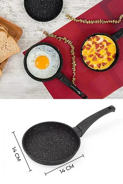 Online Kapında Lüks Paslanmaz Çelik Döküm Mini Sos Vog Tavası Yumurta Tavası Sosluk 14Cm