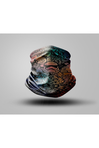 Motorcu Buff Maske Boyunluk Outdoor Boyunluk Unisex Bandana 5'li Paket