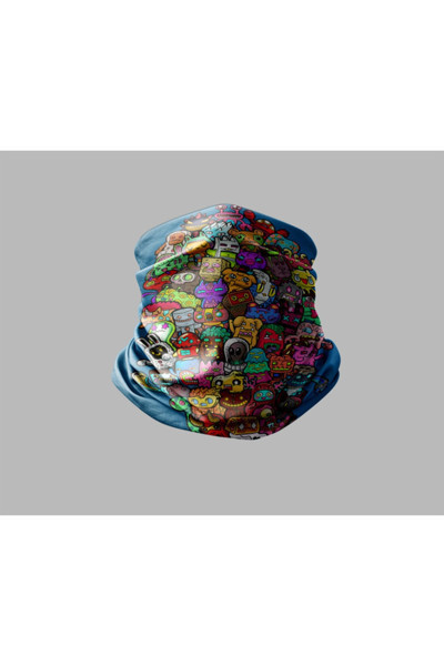Motorcu Buff Maske Boyunluk Outdoor Boyunluk Unisex Bandana 5'li Paket