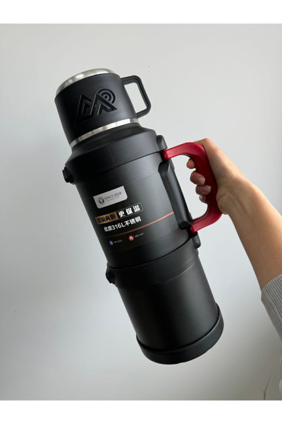 Aksesuarsize Termos Kamp Travel Pot 4 Litre Aile Boy