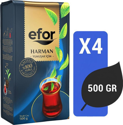 Efor Çay Efor Harman Siyah Çay 500 Gr X 4 Adet