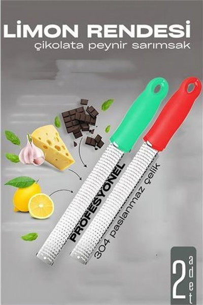 Modacar Limon Rendesi - Uzun Peynir Çikolata Sarımsak Rendesi 2 li set