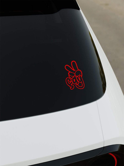 Okyay Works 2 Çay Sticker - Kırmızı - Kırmızı