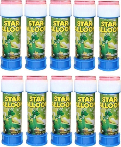 Mçb group Star Bubbles Mini Baloncuk Köpük Oyuncak 10 Adet Üflemeli Balon