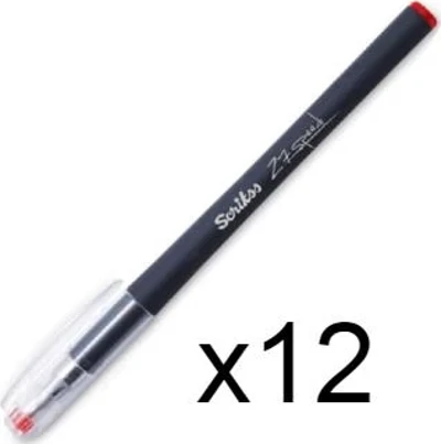 Scrikss Z5 Speed Jel Tükenmez Kalem Kırmızı 0.5Mm (12Adet)