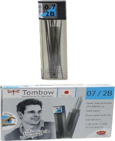 Tombow Min 0,7 Mm 2B Versatil Kalem Ucu Klasik 12 Li (6 Paket 72 Tüp)
