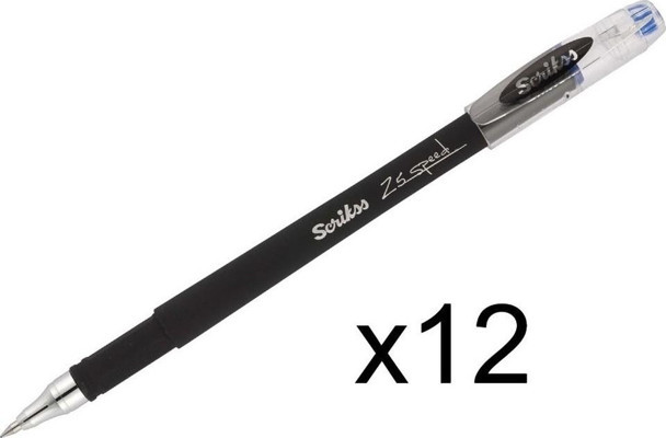 Scrikss Z5 Speed Jel Tükenmez Kalem Mavi 0.5Mm (12Adet)