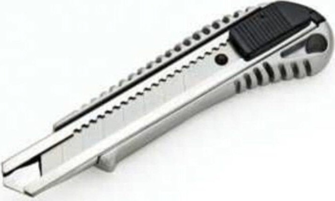 Omnixer Siyah Metal Gövdeli Geniş Maket Bıçağı-2 Adet