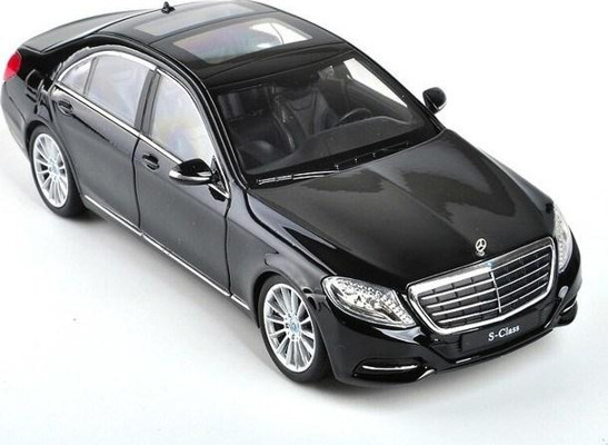 Welly 1/24 Ölçek Mercedes-Benz S Class Model Araba Siyah