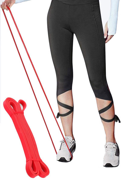 Jet Fitness Resistance Powerband 13 Mm Kırmızı Güç Bandı Orta Direnç Lastiği Pilates Latex Aerobik Squat