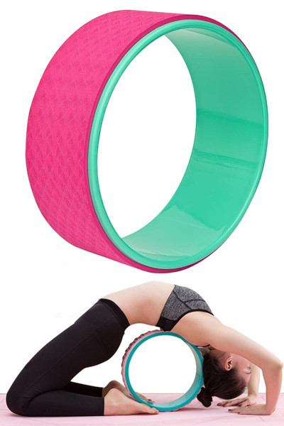 Jet Yoga Wheel Yoga Halkası Yoga Tekerleği Pilates Ve Yoga Balance Pembe-Yeşil