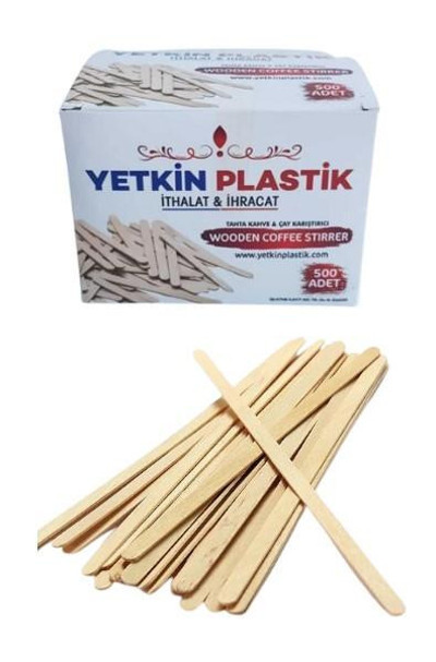 Nusrat Bilişim Tahta Çay Karıştırıcı 500 Lü Gz0161