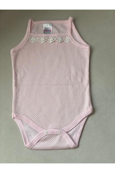 Pirinç Bebe Dantelli Kız Bebek Body