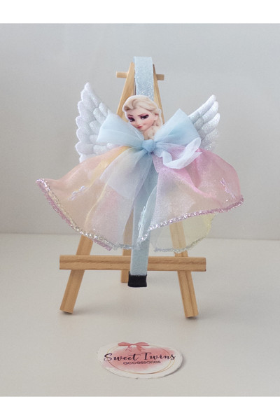 Sweet Twins Accessories Trend Mavi Kostüm Elsa Kız Çocuk Taç