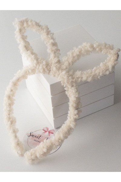 Sweet Twins Accessories Yünlü Tavşan Kulaklı Taç