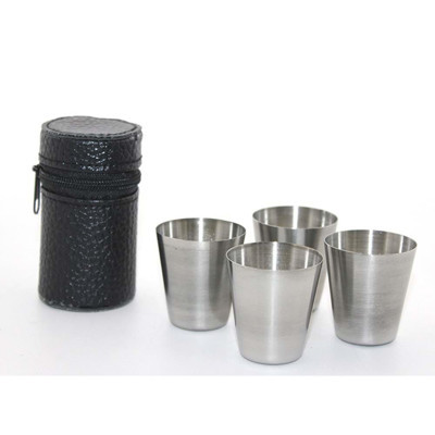 Stumbanng Deri Kılıflı 4'Lü Shot Bardak Seti