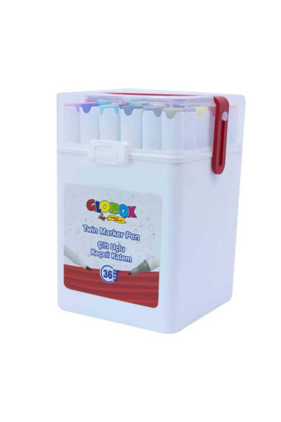 Hobi24 Globox Çift Uçlu Keçeli Kalem 36 Lı