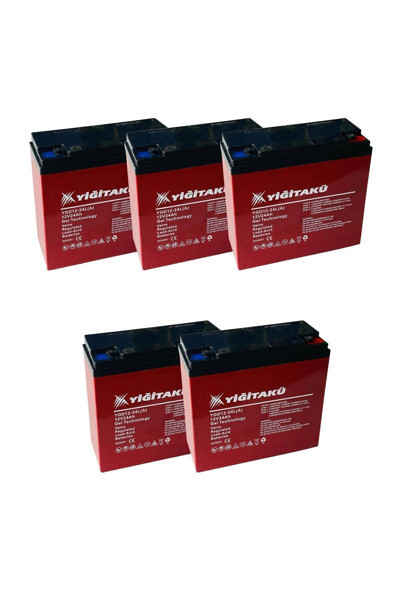 Yiğit Akü 12V 24Ah Jel Elektrikli Bisiklet Aküsü 5'Li Set