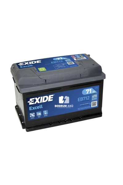 Exide Eb712 Excell 12V 71 Ah Excell Akü