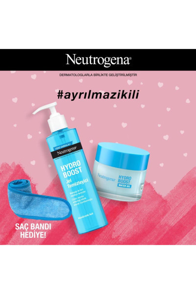 Neutrogena Hydro Boost Water Gel Temizleyici + Nemlendirici Kuru Ciltler İçin