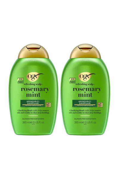 Ogx Rosemary Mint Arındırıcı Şampuan 385 ml x2 Adet