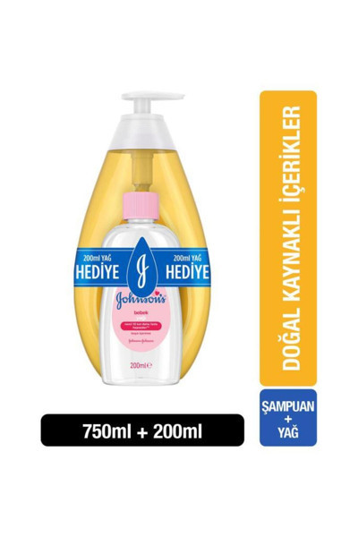 Johnson's 750 ml Şampuan + 200 ml Yağ Hediye