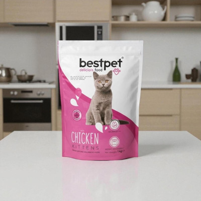 Bestpet tavuklu yavru kedi maması 1kg