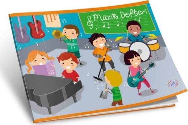 Alfa Defter 30 Yp.Küçük Müzik Defteri