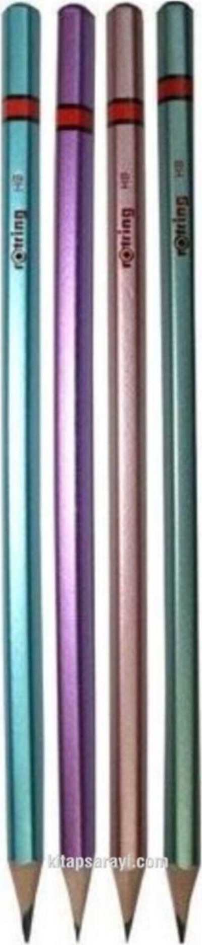 Rotring Kurşun Kalem Hb Metalik Renk 4 Adet