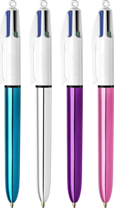 Bic 4 Colours 3'Lü Tükenmez Kalem Seti (Kırmızı - Mavi - Pembe)
