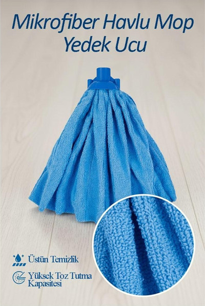 Mikrofiber Paspas Mop Yedek Ucu 1 Adet Kaliteli Mikrofiber Paspas Laminant Parke Seramik Fayans Mermer Temizlik Bezi