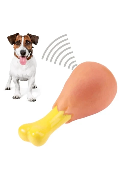 Bsre Köpek Oyuncağı - Tavuk Butu Figürlü