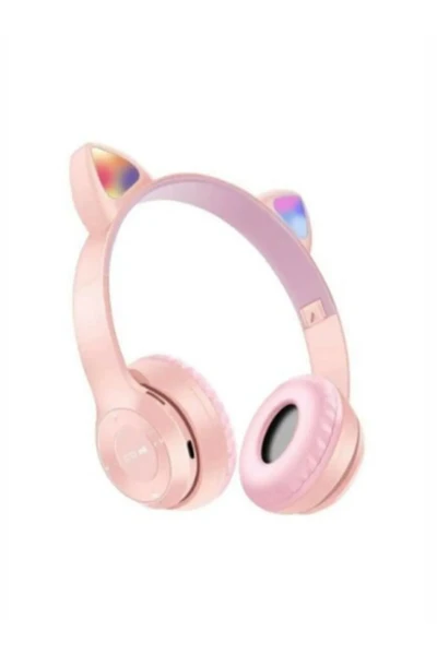 AbaTech P47M Kedili Kablosuz Bluetooth Kulaklık - Pembe