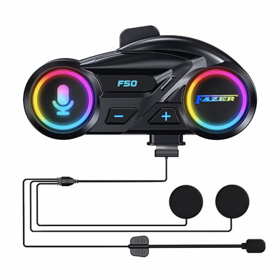 Motoanl Motosiklet İntercom Seti Yeni Sürüm Bluetooth V6.0 Rgb Kask Kulaklık