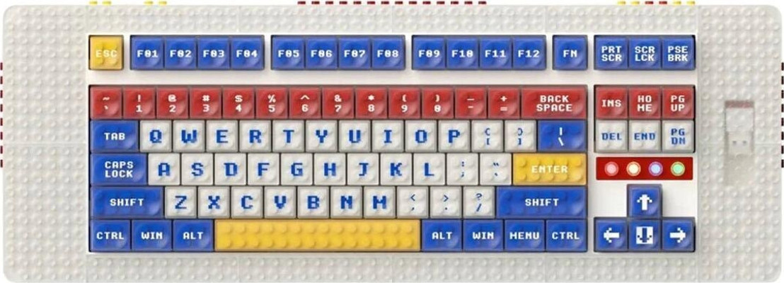MelGeek Pixel Palette %75 Kailh Custom Box Pixel Linear Switch Hotswap Kablosuz İngilizce Mekanik Klavye