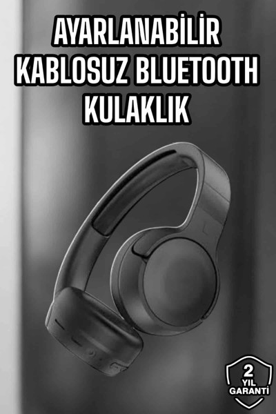 Butik Kulak Üstü Kablosuz Bluetooth Kulaklık Gürültü Önleyici Uzun Şarj Süreli