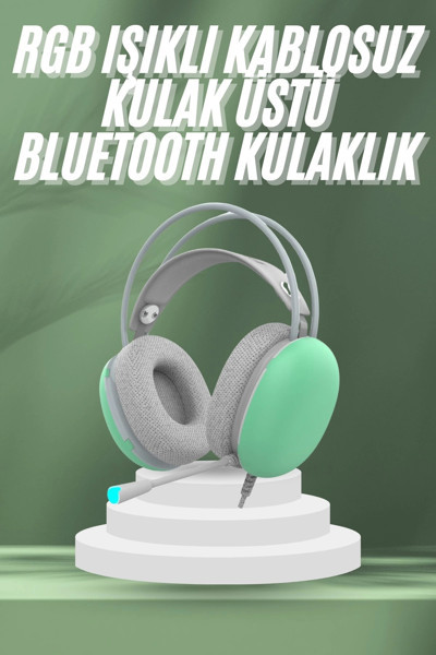 Butik Unısex Yüksek Ses Kaliteli Yumuşak Kılıflı Kablosuz Kulak Üstü Bluetooth Kulaklık