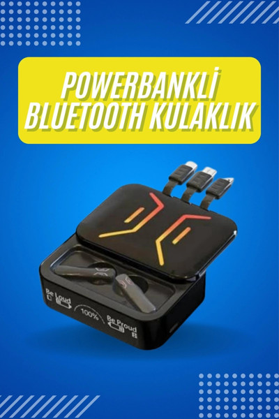 Butik Gaming Bluetooth Kulaklık Dahili Powerbank Kablolu Düşük Gecikmeli Bluetooth 5.2