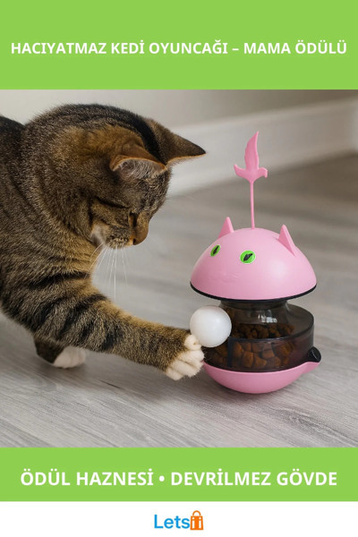 Letsii Mama Ödüllü Hacıyatmaz Kedi Oyuncağı Eğlenceli Oyun