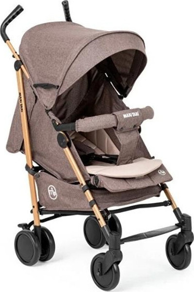 Maxi Taxi Floki Tam Yatar Baston Bebek Arabası - Kahve