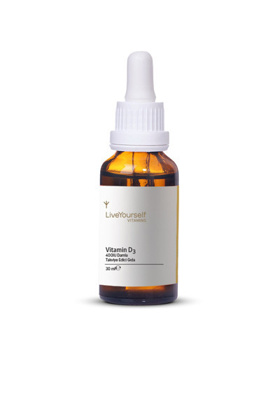 Live LIVEYOURSELF VITAMIN D3 ORAL DAMLA, D3 VİTAMİNİ İÇEREN TAKVİYE EDİCİ GIDA 30ml şişe