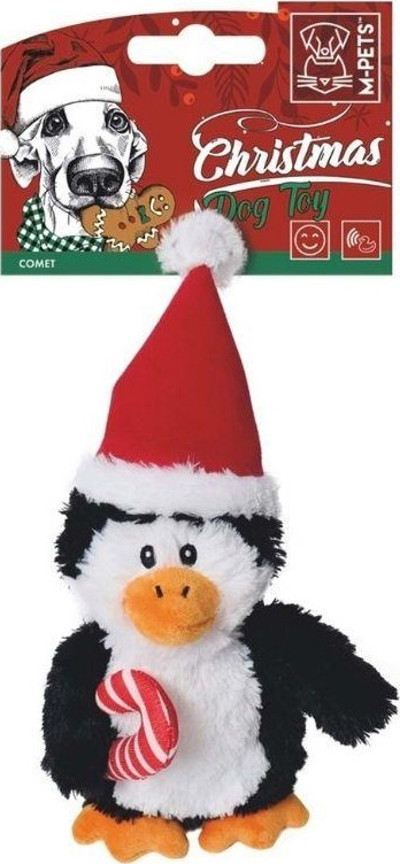 M-Pets Christmas Comet Peluş Penguen Köpek Oyuncağı 20 cm