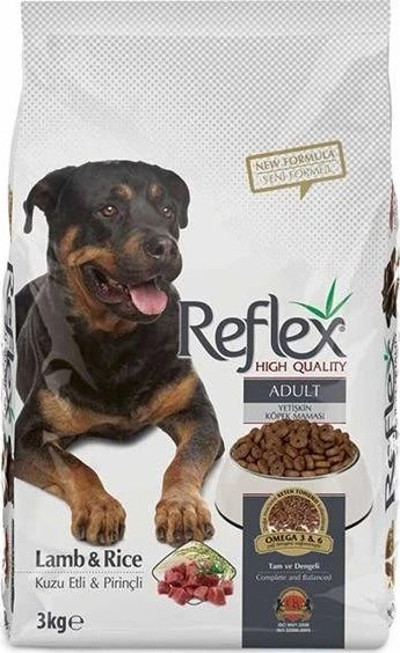 Butik Reflex Adult Kuzu ve Pirinçli Yetişkin Köpek Maması 3 Kg