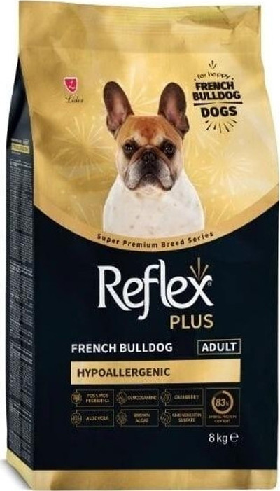 Butik Reflex Plus French Bulldog Hypoallergenic Tavuklu Yetişkin Köpek Maması 8 Kg