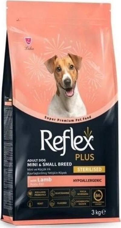 Butik Reflex Plus Kuzu Etli Mini ve Küçük Irk Kısırlaştırılmış Yetişkin Köpek Maması 3 Kg