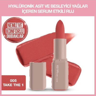 Maybelline New York Serum Etkili Hyalüronik Asit ve Besleyici Yağ Içeren Ruj - 005 Take The 1