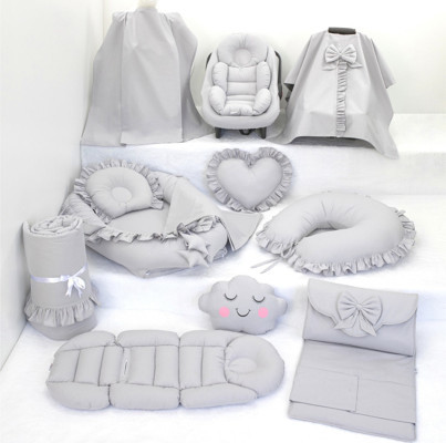 Umay Bebek Babynest Puset Örtüsü Alt Açma Emzirme Yastığı Bel Destekli Ana Kucağı Bebek Arabası Minderi-Panço